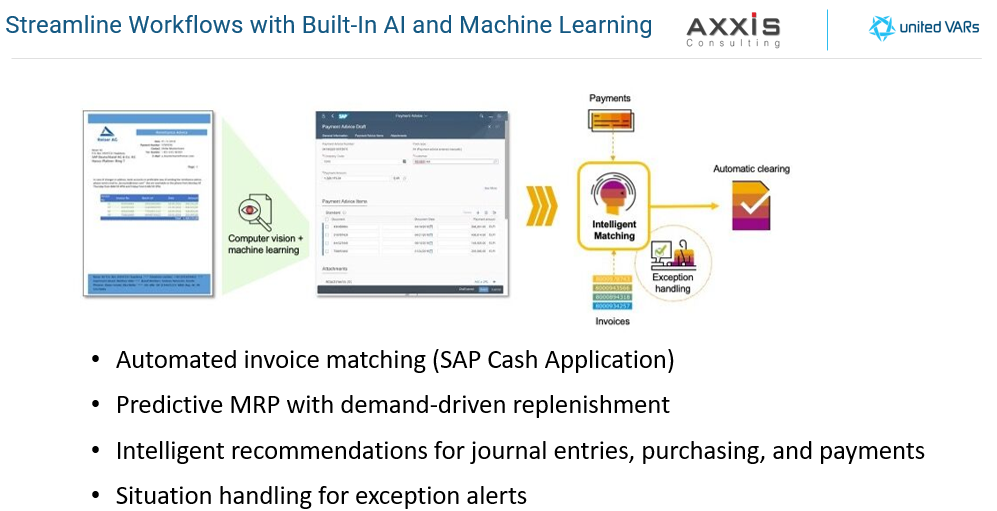 Streamline Workflows with Built-In AI and Machine Learning - SAP S4HANA