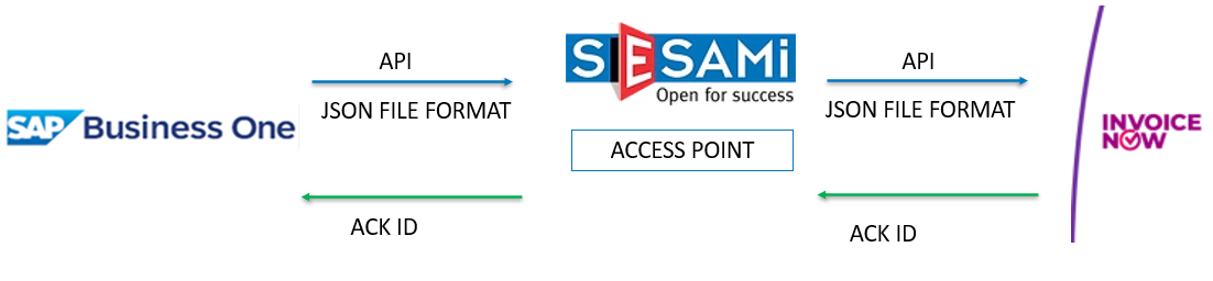 sesami invoiceNow Axxis API